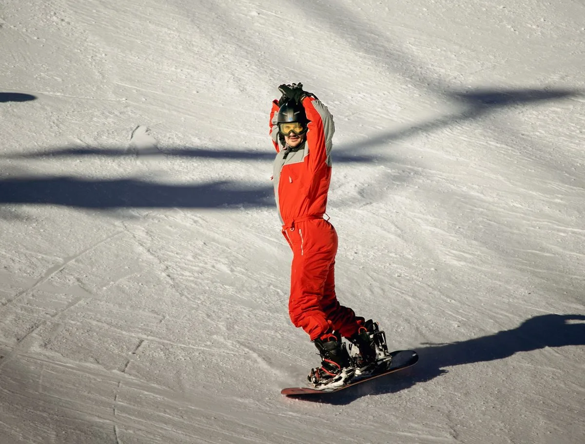 Snowboarding at Pal Arinsal, Andorra